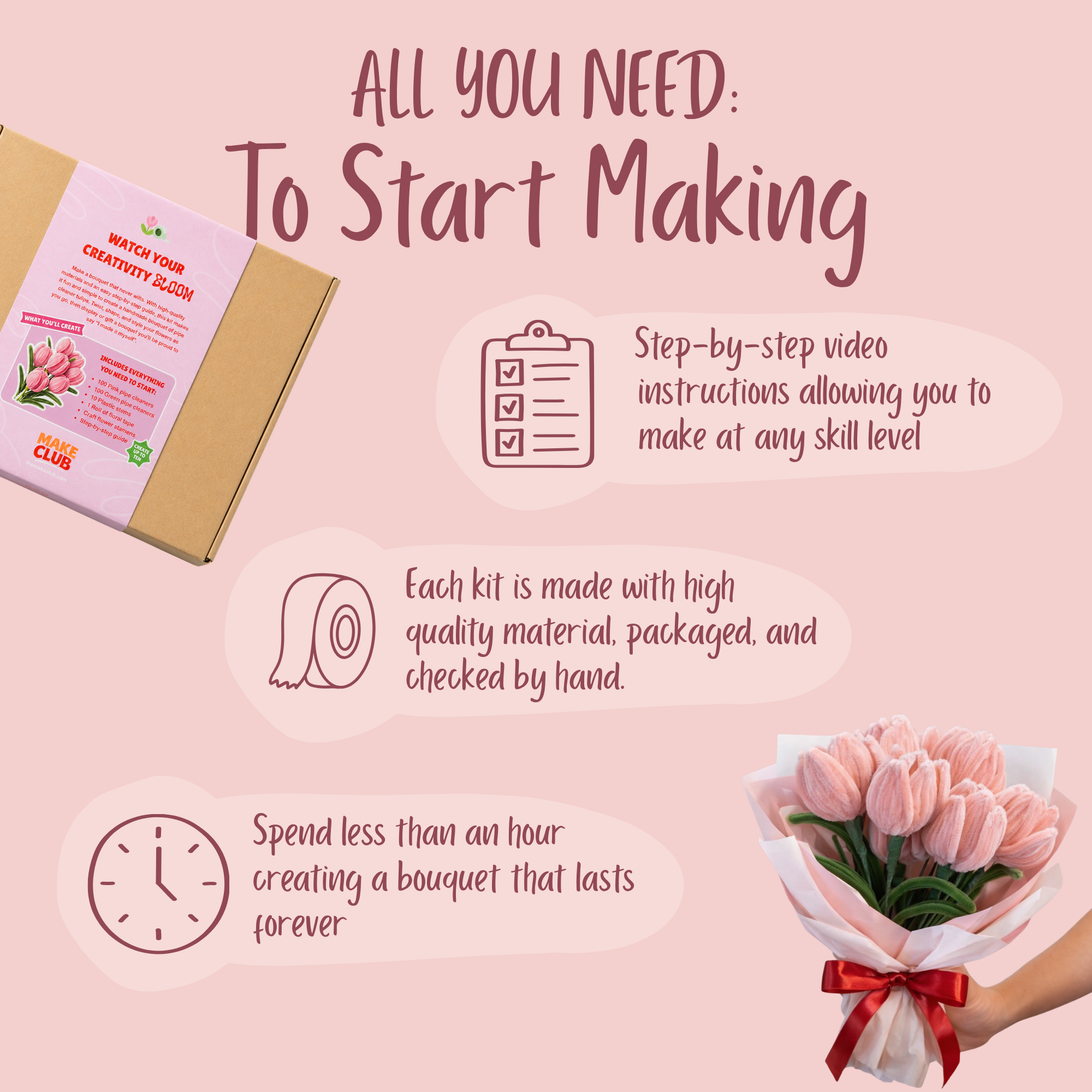 DIY Tulip Bouquet Kit